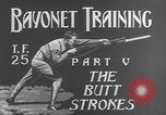 Image of bayonet training film United States USA, 1938, second 7 stock footage video 65675080888