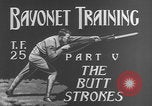 Image of bayonet training film United States USA, 1938, second 8 stock footage video 65675080888