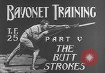 Image of bayonet training film United States USA, 1938, second 9 stock footage video 65675080888