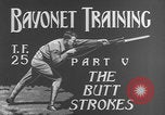 Image of bayonet training film United States USA, 1938, second 10 stock footage video 65675080888
