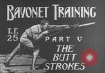 Image of bayonet training film United States USA, 1938, second 11 stock footage video 65675080888