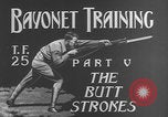 Image of bayonet training film United States USA, 1938, second 12 stock footage video 65675080888