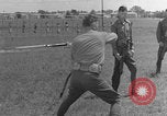 Image of bayonet training United States USA, 1938, second 44 stock footage video 65675080891