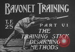 Image of bayonet training  United States USA, 1938, second 3 stock footage video 65675080894
