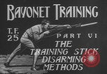 Image of bayonet training  United States USA, 1938, second 4 stock footage video 65675080894