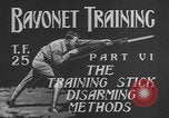 Image of bayonet training  United States USA, 1938, second 6 stock footage video 65675080894