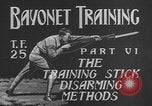 Image of bayonet training  United States USA, 1938, second 9 stock footage video 65675080894
