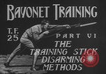 Image of bayonet training  United States USA, 1938, second 12 stock footage video 65675080894