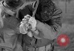 Image of practicing disarming opponent with knife United States USA, 1938, second 33 stock footage video 65675080899