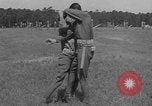 Image of practicing disarming opponent with knife United States USA, 1938, second 40 stock footage video 65675080899