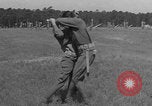 Image of practicing disarming opponent with knife United States USA, 1938, second 41 stock footage video 65675080899