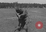 Image of practicing disarming opponent with knife United States USA, 1938, second 44 stock footage video 65675080899