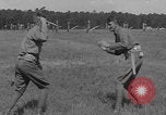 Image of practicing disarming opponent with knife United States USA, 1938, second 50 stock footage video 65675080899