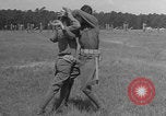 Image of practicing disarming opponent with knife United States USA, 1938, second 52 stock footage video 65675080899
