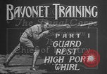 Image of bayonet training United States USA, 1938, second 24 stock footage video 65675080901