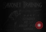 Image of bayonet training United States USA, 1938, second 34 stock footage video 65675080901