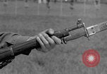 Image of bayonet training United States USA, 1938, second 16 stock footage video 65675080904