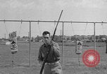 Image of bayonet training United States USA, 1938, second 30 stock footage video 65675080905