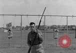 Image of bayonet training United States USA, 1938, second 8 stock footage video 65675080908
