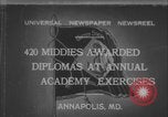 Image of US Naval Academy graduation ceremony Annapolis Maryland USA, 1932, second 1 stock footage video 65675080927