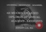 Image of US Naval Academy graduation ceremony Annapolis Maryland USA, 1932, second 5 stock footage video 65675080927