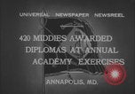 Image of US Naval Academy graduation ceremony Annapolis Maryland USA, 1932, second 8 stock footage video 65675080927