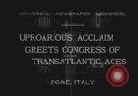 Image of International Congress of Transoceanic Fliers Rome Italy, 1932, second 1 stock footage video 65675080928
