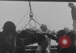 Image of Wounded evacuated from damaged ship Normandy France, 1944, second 15 stock footage video 65675080938