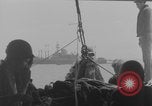 Image of Wounded evacuated from damaged ship Normandy France, 1944, second 17 stock footage video 65675080938