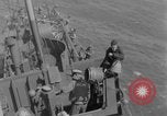 Image of Wounded evacuated from damaged ship Normandy France, 1944, second 39 stock footage video 65675080938