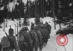 Image of US Army ski troops cross difficult terrain Washington State United States USA, 1941, second 3 stock footage video 65675080941