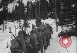 Image of US Army ski troops cross difficult terrain Washington State United States USA, 1941, second 4 stock footage video 65675080941