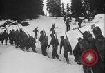 Image of US Army ski troops cross difficult terrain Washington State United States USA, 1941, second 22 stock footage video 65675080941