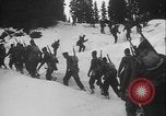 Image of US Army ski troops cross difficult terrain Washington State United States USA, 1941, second 25 stock footage video 65675080941