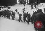 Image of US Army ski troops cross difficult terrain Washington State United States USA, 1941, second 27 stock footage video 65675080941