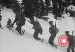 Image of US Army ski troops cross difficult terrain Washington State United States USA, 1941, second 48 stock footage video 65675080941