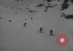 Image of Army ski troops descend mountain slopes Washington State United States USA, 1941, second 12 stock footage video 65675080943