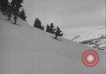Image of Army ski troops descend mountain slopes Washington State United States USA, 1941, second 46 stock footage video 65675080943