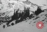 Image of US Army winter mountain skirmish drills Washington State United States USA, 1941, second 4 stock footage video 65675080944