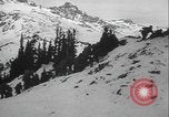 Image of US Army winter mountain skirmish drills Washington State United States USA, 1941, second 7 stock footage video 65675080944