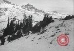 Image of US Army winter mountain skirmish drills Washington State United States USA, 1941, second 8 stock footage video 65675080944