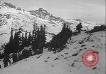 Image of US Army winter mountain skirmish drills Washington State United States USA, 1941, second 9 stock footage video 65675080944