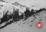 Image of US Army winter mountain skirmish drills Washington State United States USA, 1941, second 12 stock footage video 65675080944