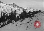 Image of US Army winter mountain skirmish drills Washington State United States USA, 1941, second 14 stock footage video 65675080944