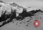 Image of US Army winter mountain skirmish drills Washington State United States USA, 1941, second 15 stock footage video 65675080944