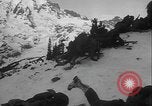 Image of US Army winter mountain skirmish drills Washington State United States USA, 1941, second 32 stock footage video 65675080944