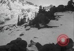 Image of US Army winter mountain skirmish drills Washington State United States USA, 1941, second 33 stock footage video 65675080944