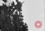 Image of US Army rappelling exercise Washington State United States USA, 1941, second 38 stock footage video 65675080946