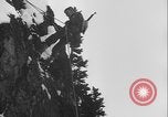 Image of US Army rappelling exercise Washington State United States USA, 1941, second 41 stock footage video 65675080946