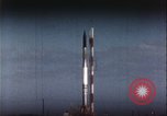 Image of Failed rocket launch explosion Cape Canaveral Florida USA, 1957, second 40 stock footage video 65675080958